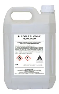 álcool etílico hidratado 96 industrial